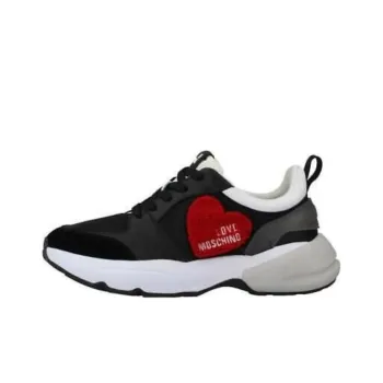 Love MOSCHINO Heart-patch Lace-up Sneakers