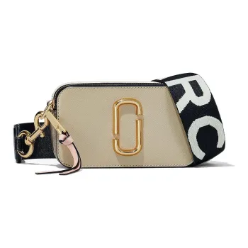 MARC JACOBS Snapshot Saffiano Cross Grain Leather Camera Bag Shoulder Bag Crossbody Bag Women's Khaki