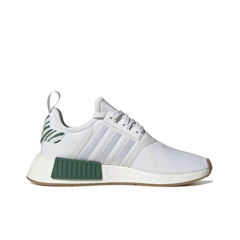 Adidas Nmd R1 White Dark Green Women's-1