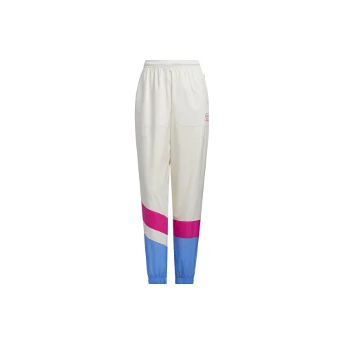 Adidas Knitted Sweatpants Women's Pink/White