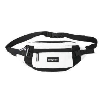 SURELAPTOP Nylon Fanny Pack Regular Unisex White/Black White/Black
