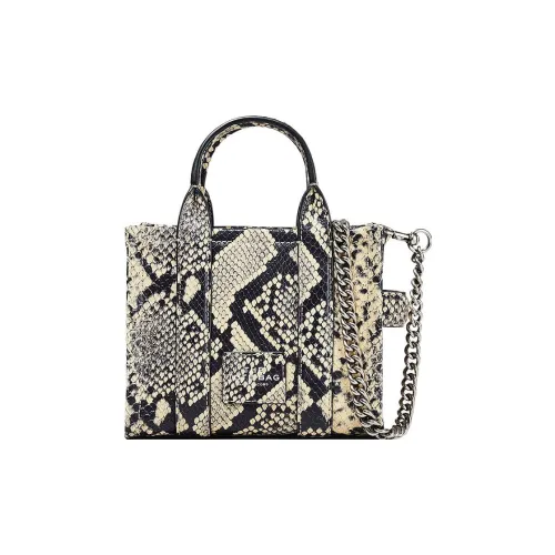 MARC JACOBS Leather Tote Bag Shopping Bag Shoulder Bag Crossbody Bag Handbag Extra Mini Women's Gray & Black