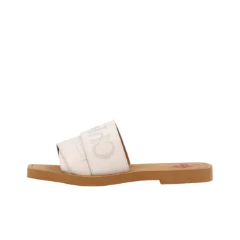 Chloe Woody Odor Resistant Slide Slippers Women's White