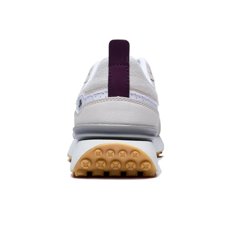 LiNing Fangyuan Classic Anti Slip Wear Resistant Low Top Sports Casual Shoes Men's White Gray Purple-5