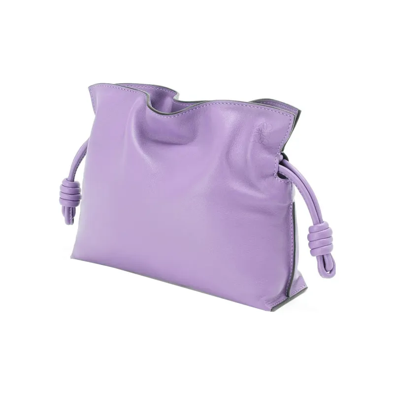 LOEWE Cow Leather One Shoulder Crossbody Clutches Mini Women's Light Purple-1