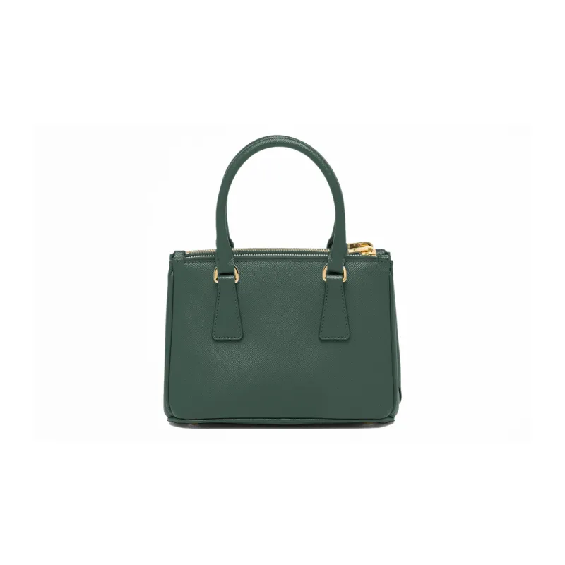 PRADA Galleria Killer Bag Leather Shoulder Bag Crossbody Bag Handbag Mini Women's Emerald Green-1