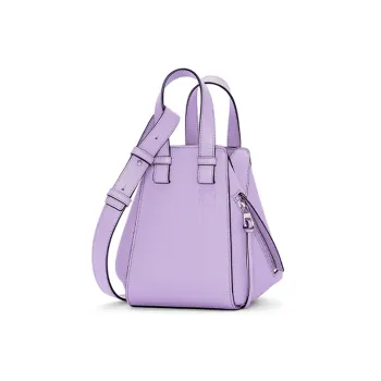 LOEWE Hammock Soft Grained Cow Leather Shoulder Bag Crossbody Bag Handbag Women's Light Purple