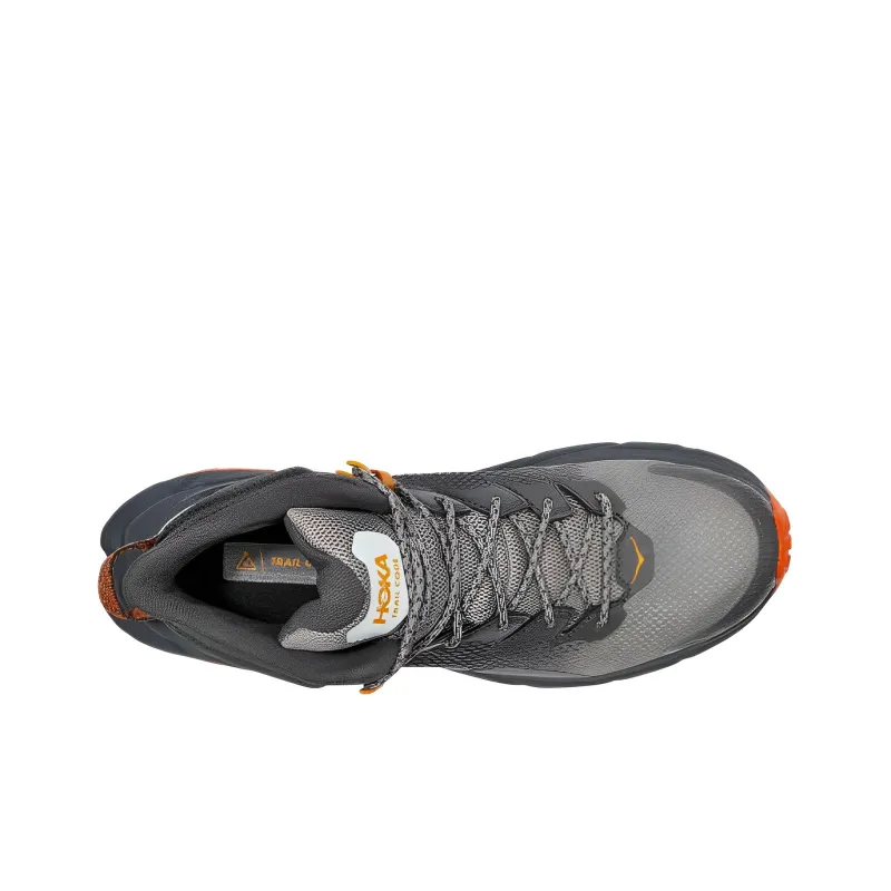 HOKA ONE ONE Trail Code Gore Tex Castlerock Persimmon Orange-3