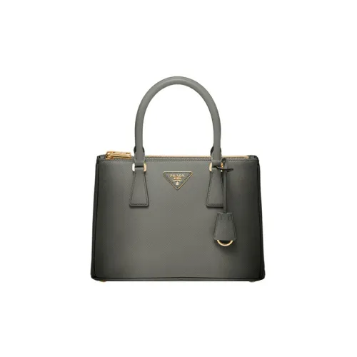 PRADA Saffiano Leather Shoulder Bag Crossbody Bag Handbag Medium Size Women's Gradient Gray