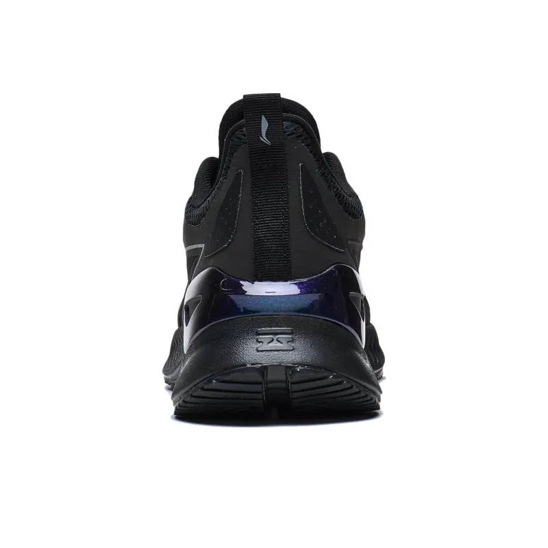 LiNing YueYing Element Anti-Slip Wear-Resistant Low-Top Running Shoes Men's Black Gray-4