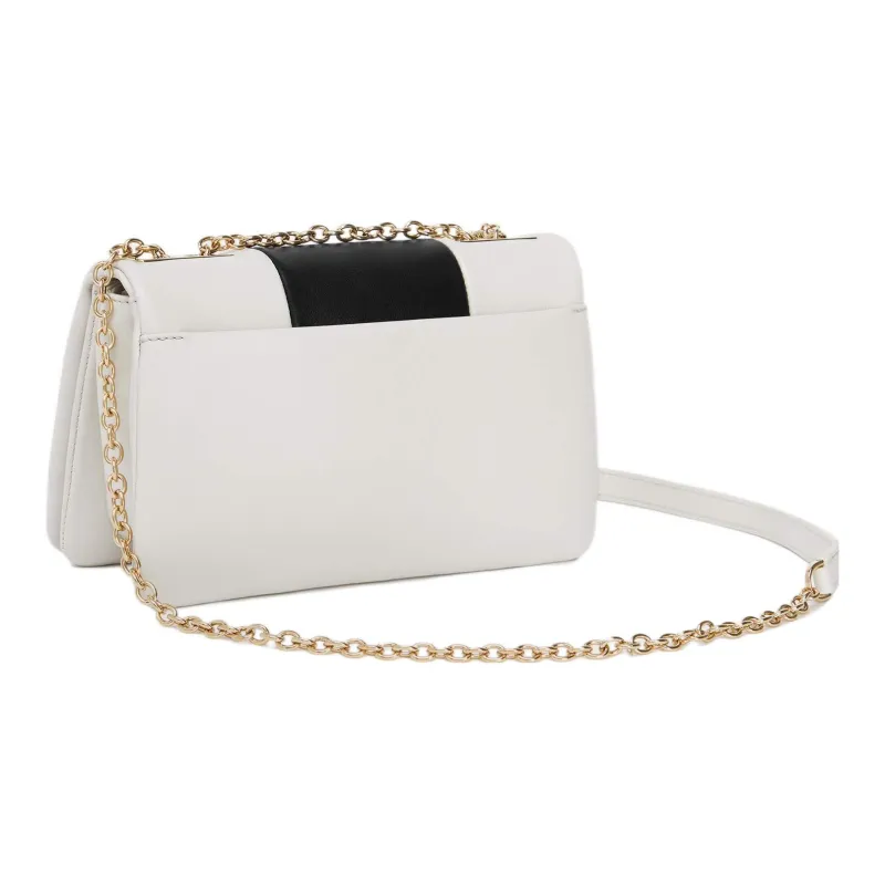 Furla Leather Shoulder Bag Crossbody Bag Mini Women's White & Black-2