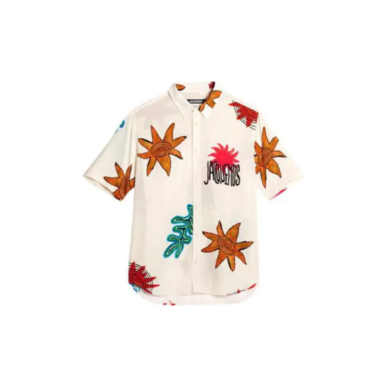 Jacquemus La Chemise Melo Paisley Bandana Short Sleeve Shirt - POIZON