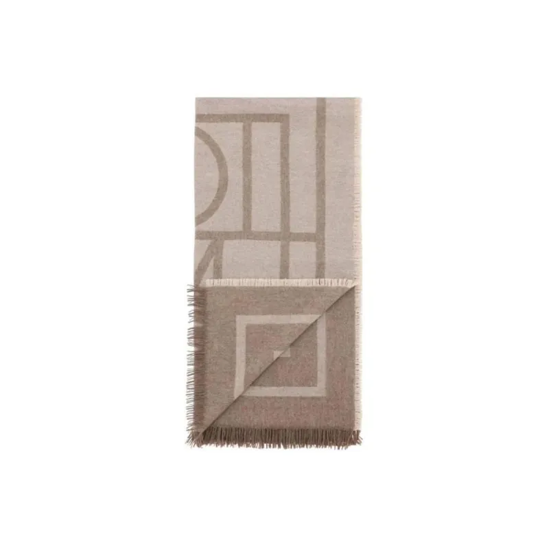 TOTEME Knit Scarves Women's Beige-2