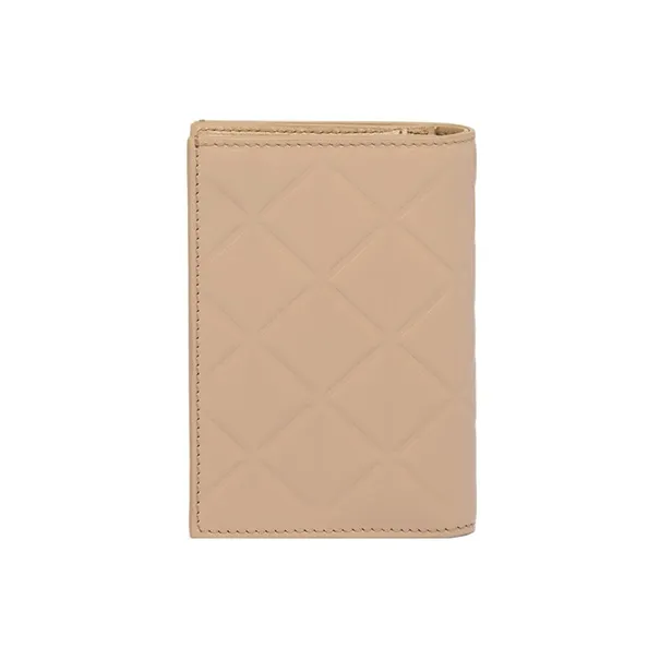 PRADA Leather Wallet Small Size Women's Sand Beige Yellow-1
