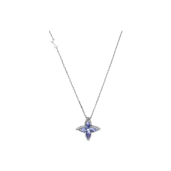 LOUIS VUITTON 925 Sterling Silver Necklaces Unisex Silver