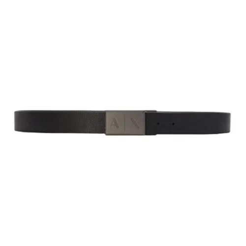 ARMANI EXCHANGE Leather Belts Men Black