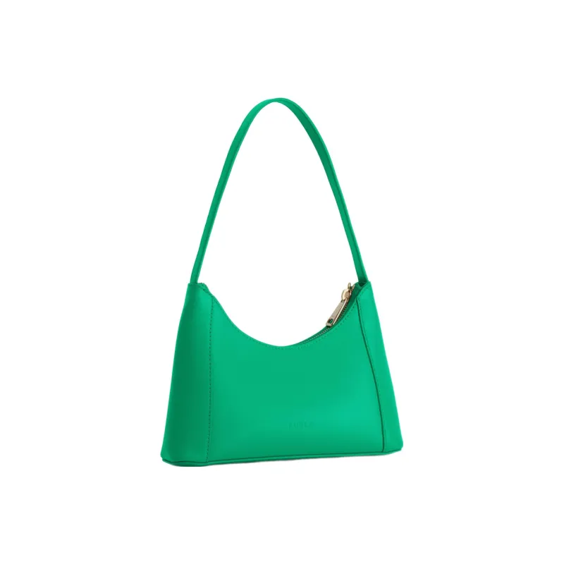 Furla Diamante Calfskin Shoulder Bag Handbag Shoulder Bag Women's Green-2