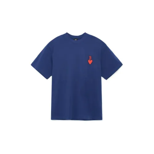 MLB SS23 Heart Heart Series T-Shirts Men Navy Blue