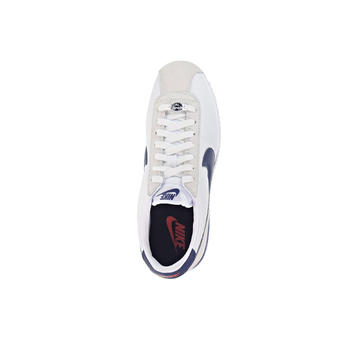 Nike classic cortez nylon white gym blue best sale