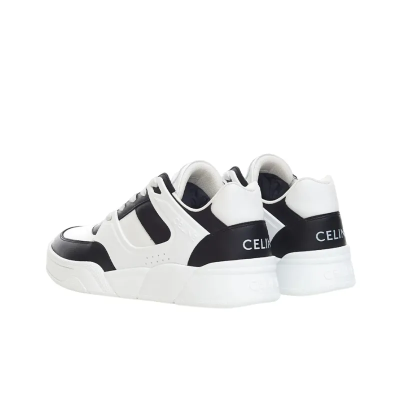 CELINE Low Top Stylish Skateboarding Shoes Men's White Black-1