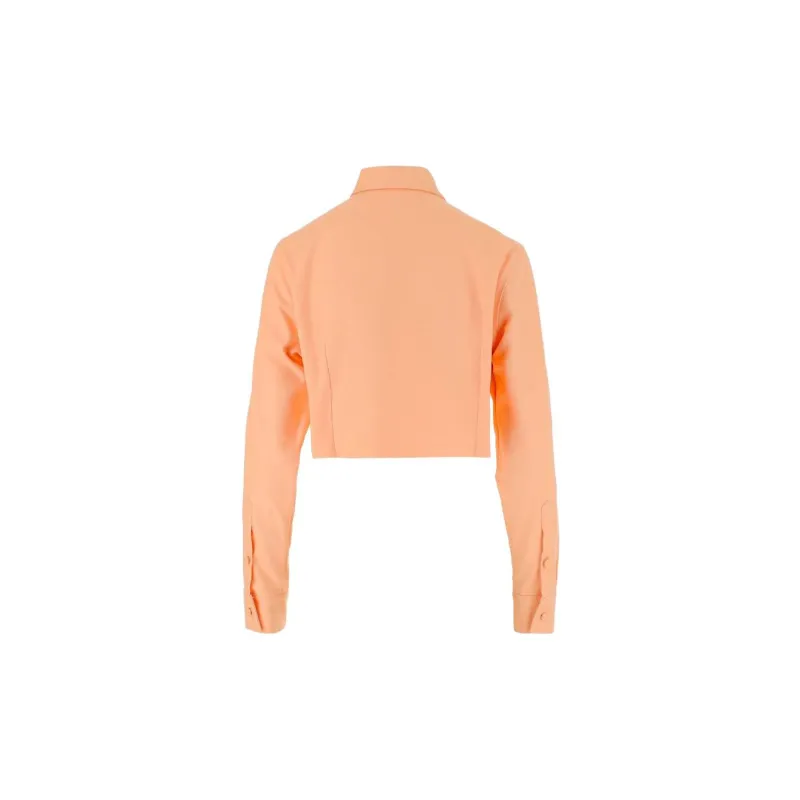 RAF SIMONS Frayed Hem Cropped Shirt-1