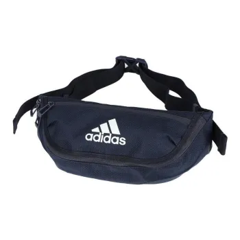 Adidas Polyester One Shoulder Crossbody Gym Travel Bag Fanny Pack Regular Unisex Marine Blue