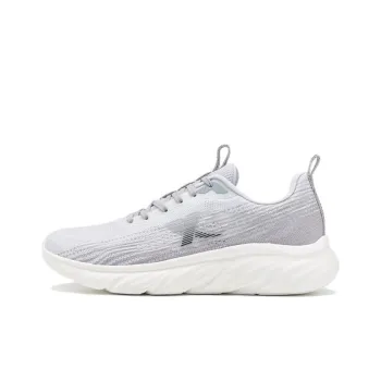 XTEP Anti Slip And Wear Resistant Breathable Low Top Running Shoes Men's Moonlight Gray