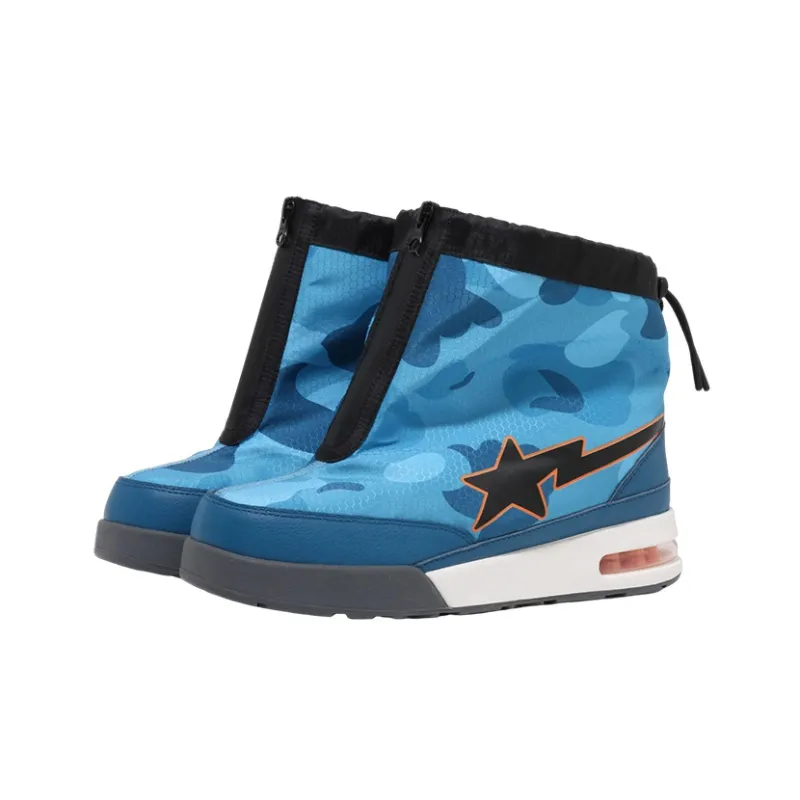BAPE A BATHING APE Zip Road Sta Honeycomb Camo Blue-2