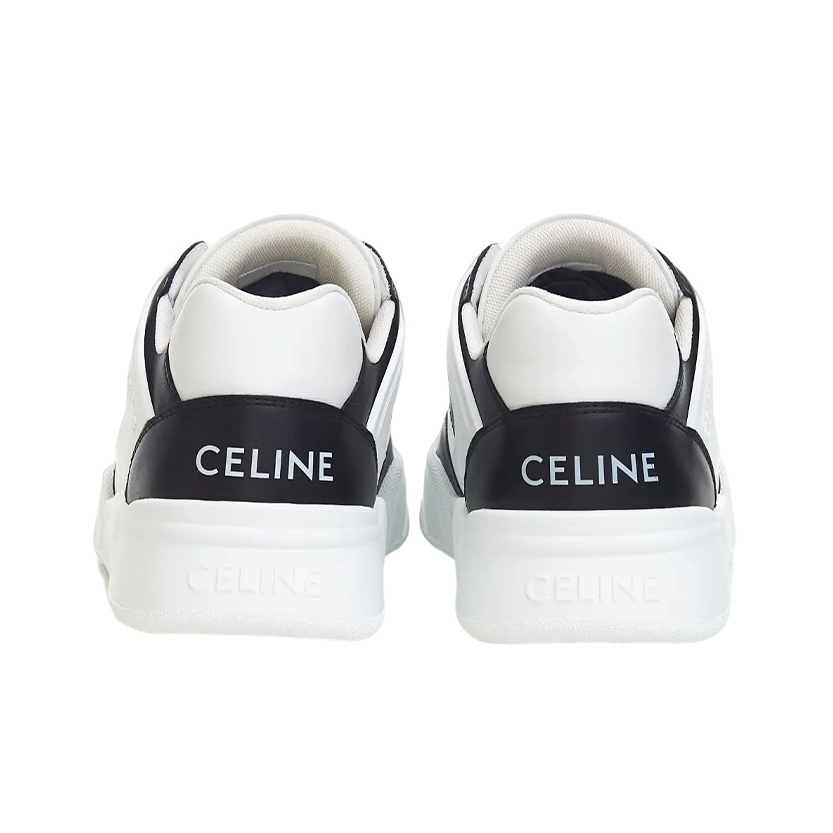 CELINE Skateboard Shoes Men Low Top White Black POIZON