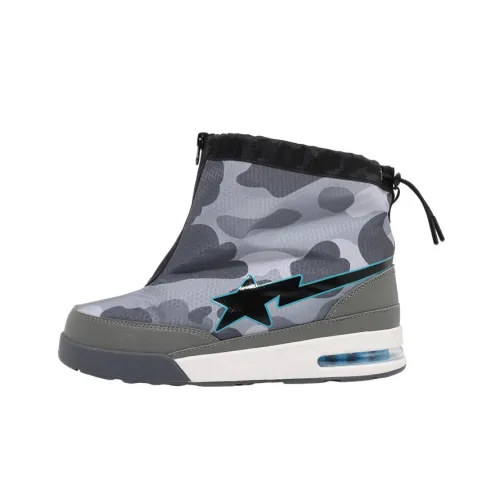 BAPE A BATHING APE Zip Road Sta Honeycomb Camo Grey