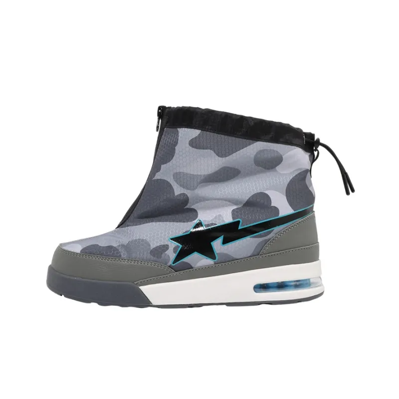 BAPE A BATHING APE Zip Road Sta Honeycomb Camo Grey-0