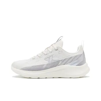 XTEP Cushioning Anti Slip And Wear Resistant Low Top Running Shoes Men's White Gray