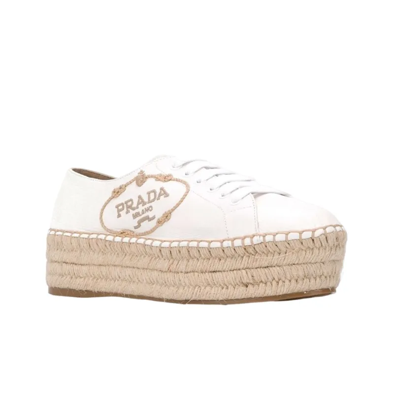 PRADA Platform Shoes Women's Ecru-1