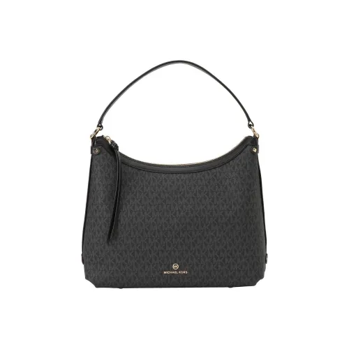 MICHAEL KORS Coated Canvas With Leather One Shoulder Handbags Women's Black