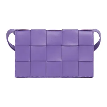 Bottega Veneta CASSETTE Sheepskin Tofu Bag, Handheld Bag, Shoulder Bag, Crossbody Bag Regular Women's Purple