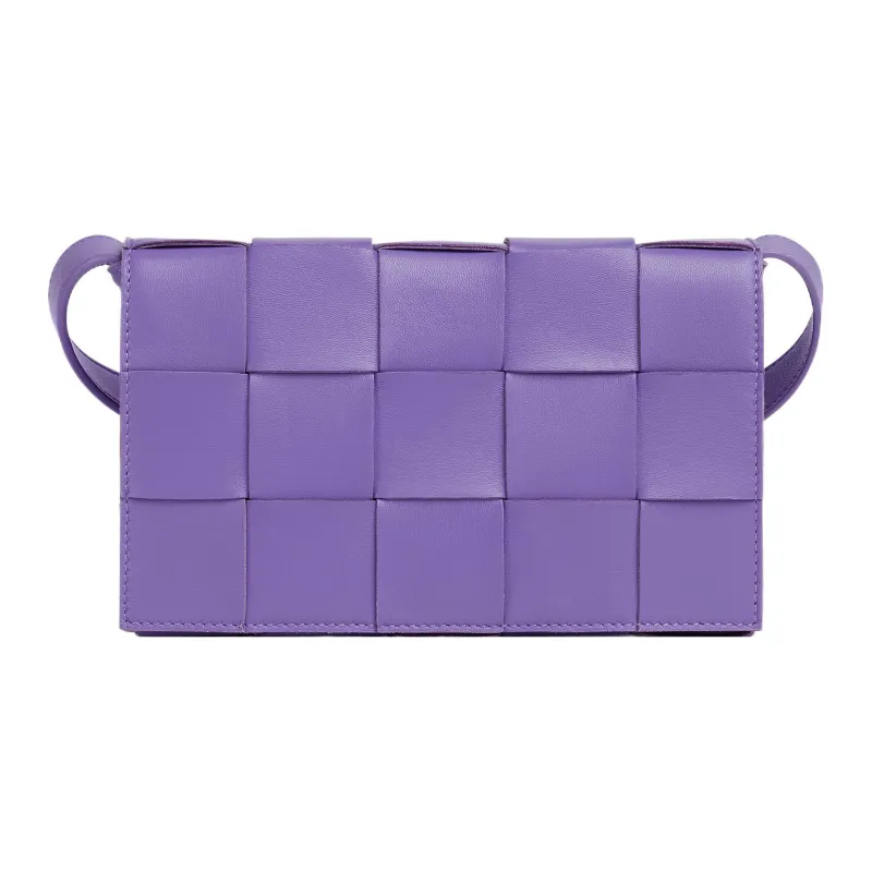 Bottega Veneta CASSETTE Sheepskin Tofu Bag, Handheld Bag, Shoulder Bag, Crossbody Bag Regular Women's Purple-0