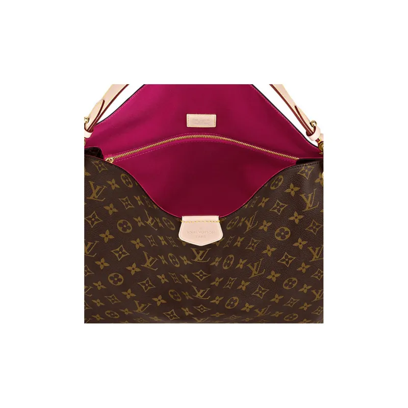 LOUIS VUITTON Tote Graceful Monogram Mm Brown-4