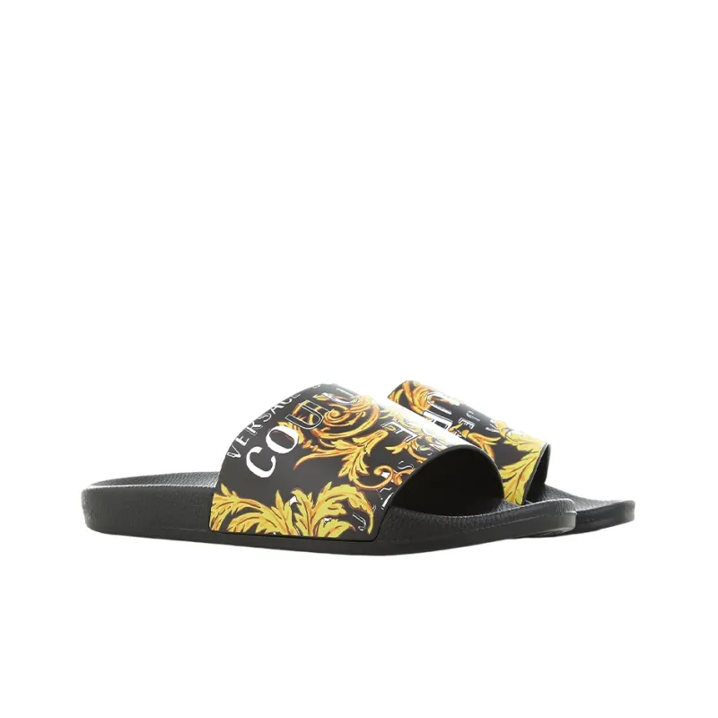 VERSACE JEANS COUTURE Chain Couture Moulded-footbed Slides-2