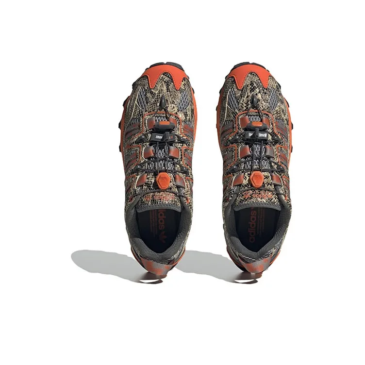 Adidas Originals Hyperturf Anti Slip And Wear Resistant Lightweight Low Top Outdoor Shoes Brown Orange-4