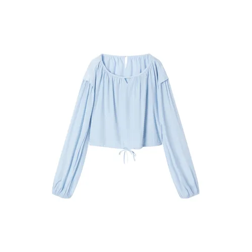 DIALOGUE Chiffon Shirts Women's