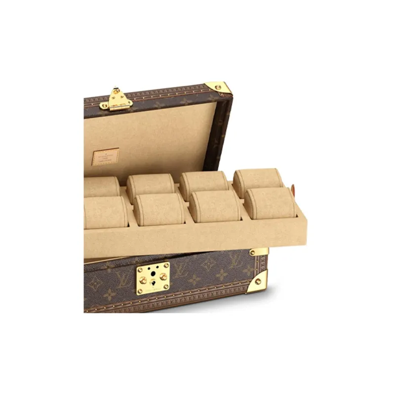 LOUIS VUITTON Case 8 Watch Monogram Canvas Brown-5