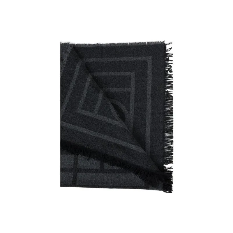 TOTEME Monogram Knitted Scarf-1