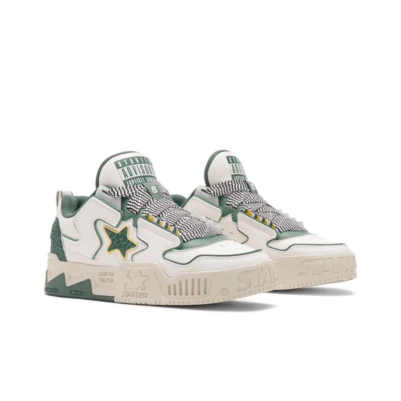 STARTER Vol Series VOL Low Top Skateboard Shoes Women's White Green-2