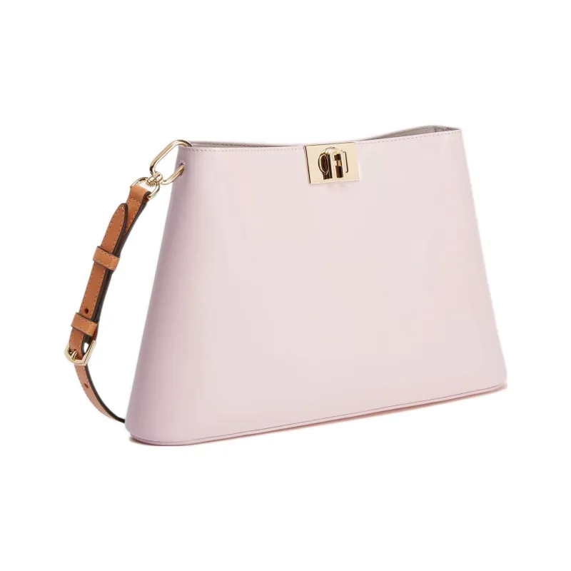 Furla 1927 Collection Calfskin With Canvas Jelly Bag Crossbody Bag Shoulder Bag Women's Cherry Blossom Pink-1