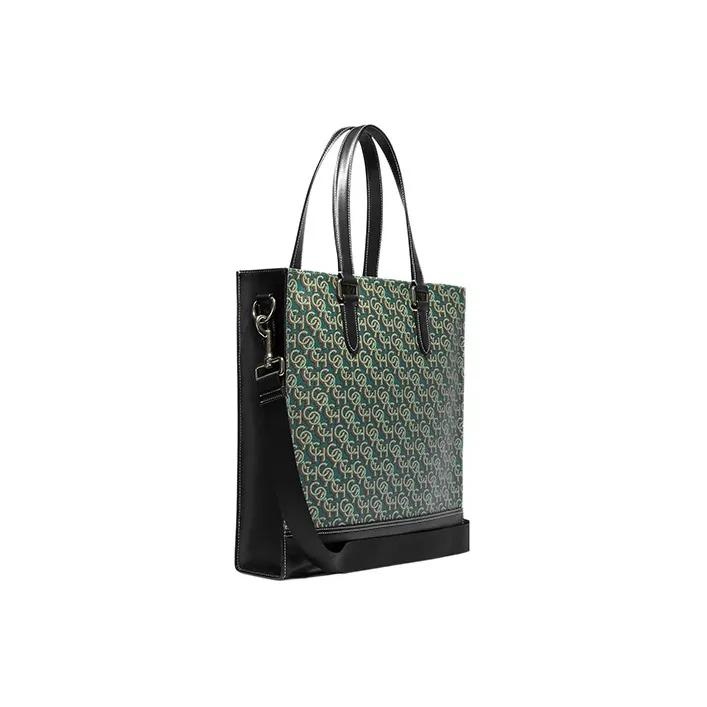 COACH Graham Coated Canvas With Calfskin Shoulder Bag, Crossbody Bag, Handbag Large Size Women's Amazon Green-1