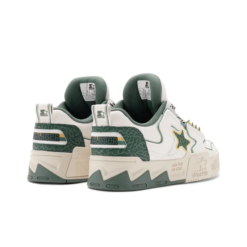 STARTER Vol Series VOL Low Top Skateboard Shoes Women's White Green-4