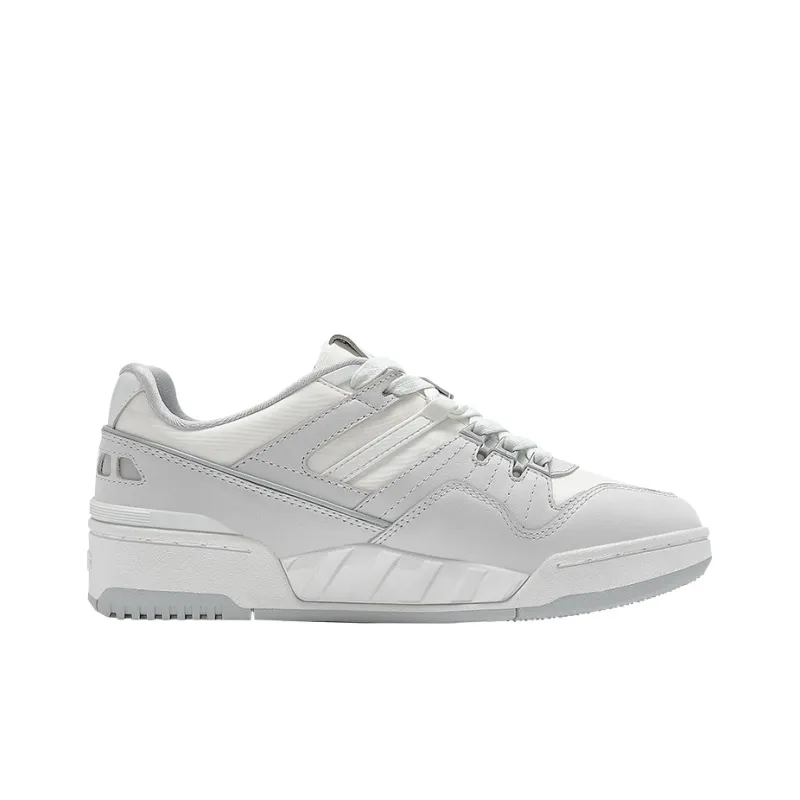 KSWISS Slip Resistant Shock Absorbers Low Top Skateboard Shoes Women's White Gray-1