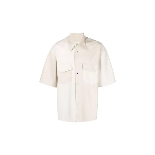 NANUSHKA Faux-leather Short-sleeve Shirt