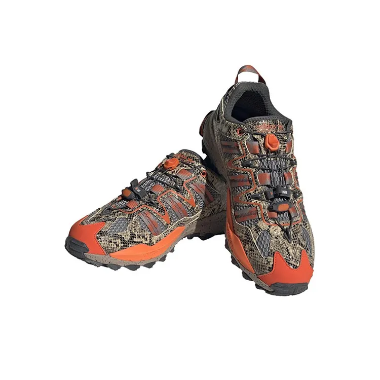 Adidas Originals Hyperturf Anti Slip And Wear Resistant Lightweight Low Top Outdoor Shoes Brown Orange-2