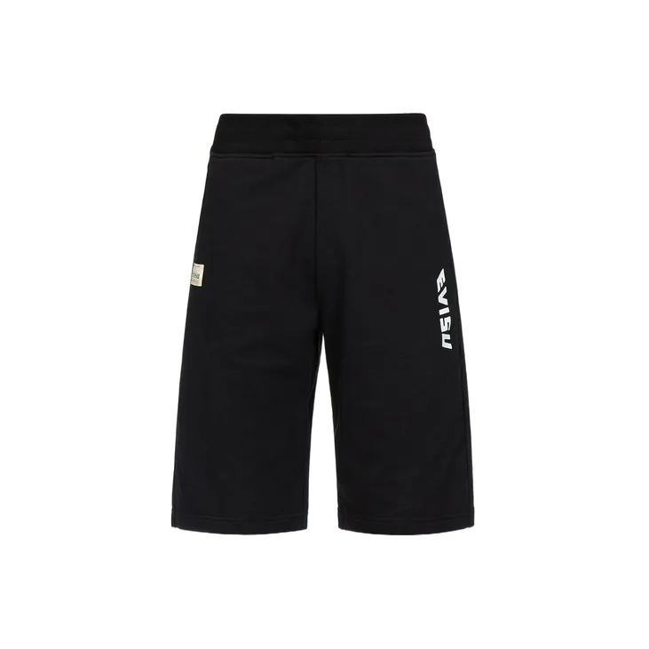 EVISU Taiko Daruma Print Shorts Men Black-1